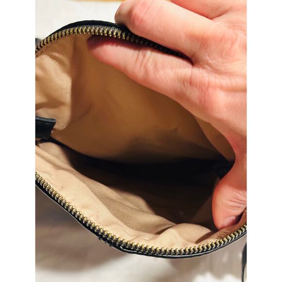 The SAK Silverlake Black Pebble Leather Studded Fringe Crossbody Shoulder Bag - Picture 8 of 13